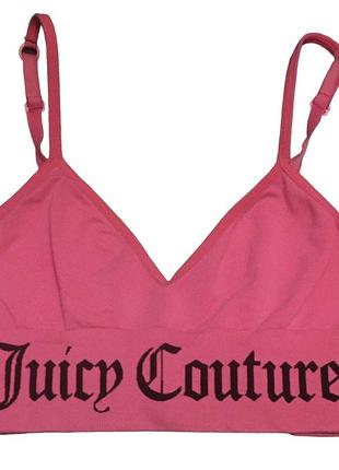 Juicy couture джуси кутюр винтажный розовый бюстгальтер бра бюст спортивный топ