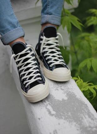 Кеды converse comme des garcons black high4 фото