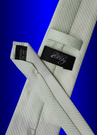 Классический мужской галстук  свадебный светло салатовый шелковый шовк  краватка широкий лаймовий4 фото