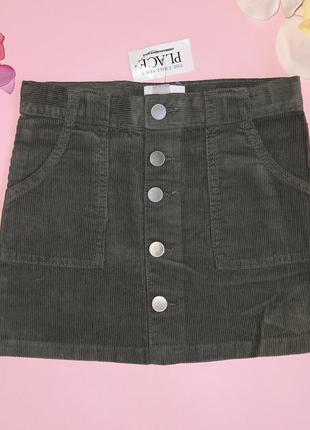 Спідниця вельветова хакі  childrens place