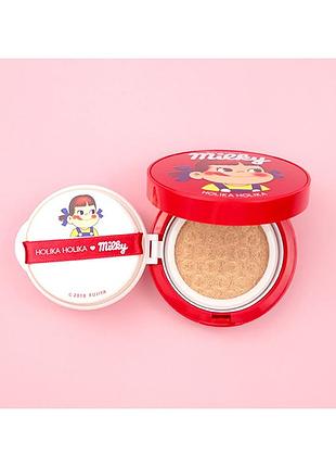 Корейский тональный крем кушон для сияния кожи holika holika peko chan hard cover glow cushion spf 50+ pa+++ оттенок 03 (honey), 04 (tan)