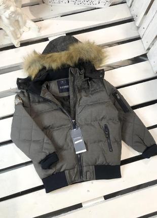 Брендова куртка дитяча tiffosi італія на весну тепла для хлопчика 110,116.128,140