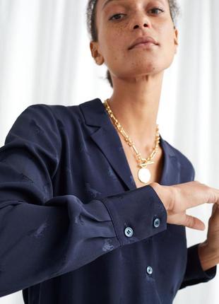 & other stories жаккардовая рубашка