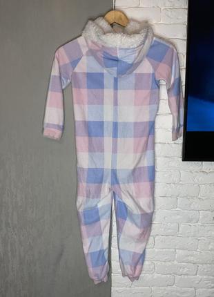 Флисовая кигуруми теплая пижама на девочку 6-7р george2 фото