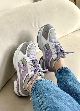Розкішні жіночі кросівки nike pro violet grey white