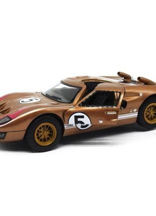 Автомодель легковая ford gt40 mkii heritage (1966) 5'' kt5427fw, 1:32