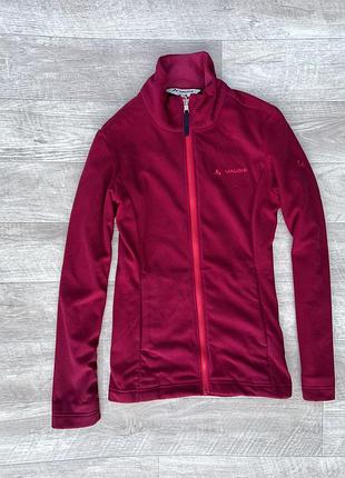 Vaude кофта флисовая xs бордовая женская