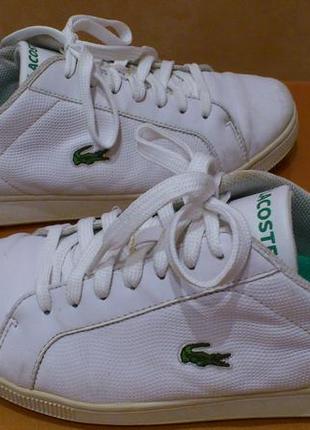 Кроссовки кожаные мужские кросівки lacoste carnaby wave vintage винтаж лакост р.44,5🇻🇳