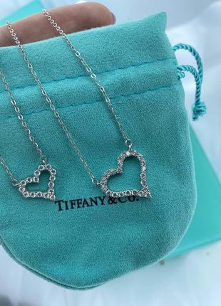 Брендовая подвеска сердечко в стиле tiffany&co (тиффани)♥️