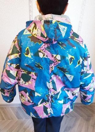 Куртка, ветровка- анорак. цветной принт, унисекс.2 фото