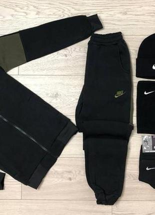 Спортивний чоловічий костюм nike/якісний в хакі кольорі на кожен день1 фото