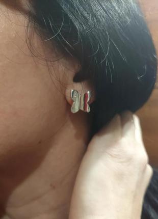 Набор бижутерия бабочки серьги подвеска набор бабочка