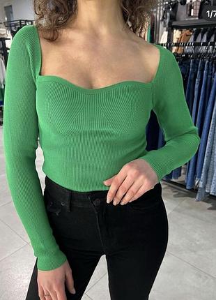 Джемпер, свитер женский корсетный бюстье в стиле zara