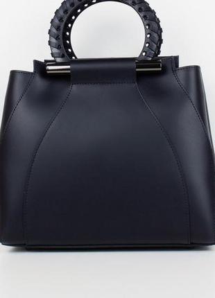 Кожаная каркасная женская сумка италия4 фото