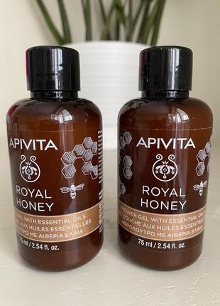 Apivita royal honey зволожуючий гель для душу