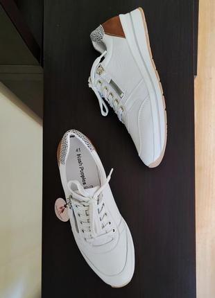 Білі шкіряні жіночі кросівки 41 - 42 розмір hush puppies7 фото