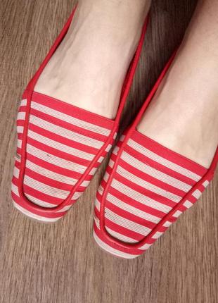 Стильные крутые туфли красного цвета р. 38 натуральная кожа4 фото