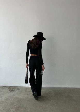 Вязаные штаны брюки 7