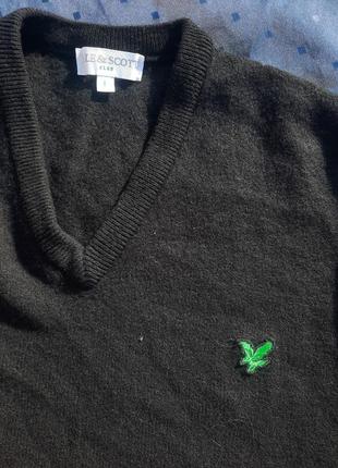 Винтажный свитер lyle &amp; scott шерсть3 фото