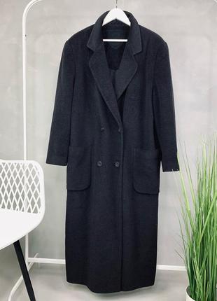 Кашемировое длинное пальто оверсайз прямой крой.2 фото