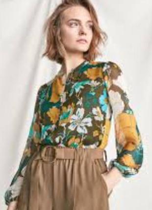 Шовкова блуза massimo dutti.