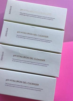 Зволожуючий гель для вмивання з керамідами hyggee ph hyaluron gel cleanser 50 мл