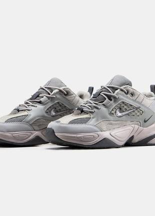 Мужские кроссовки dq5012-133 nike m2k tekno grey black 40-41-42-43-44-45
