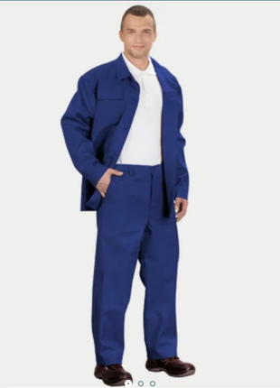 Спецовка куртка и штаны брюки синие спец костюм форма электрика1 фото