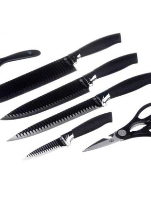 Набор кухонных ножей из стали 6 предметов genuine king-b00117 фото