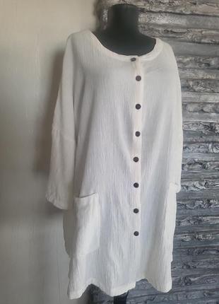 Легкая блуза накидка жакет с карманами5 фото