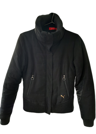 Куртка женская чёрная короткая зима2 фото