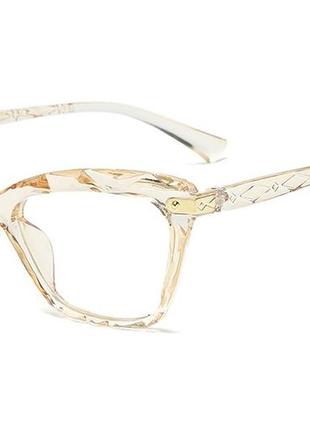 Жіночі іміджеві окуляри з захистом, стиль - diamond