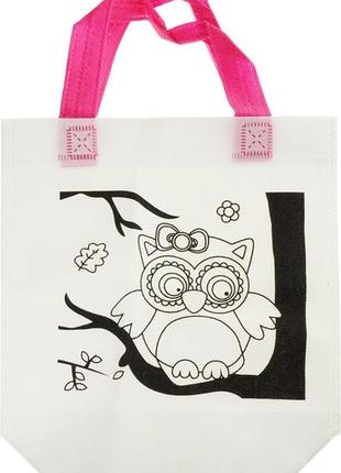 Дитяча сумка розмальовка supretto антистрес сова