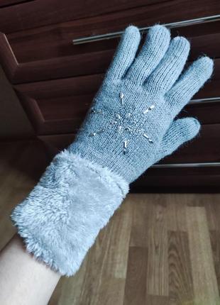 Очень теплые зимние перчатки1 фото
