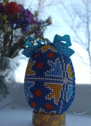 Великодній декор. вишивка бісером. 4
