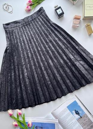 Плиссированная юбка с переливами1 фото