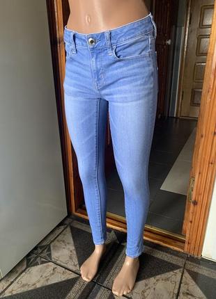 Голубые супер стрейчевые джинсы american Taagle из сша3 фото