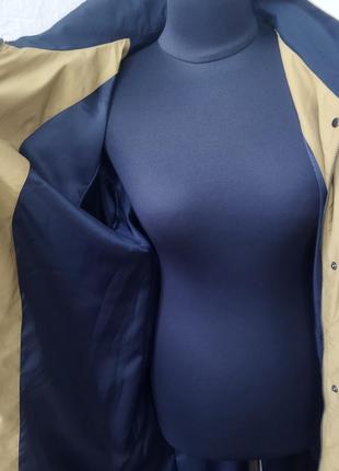 Женская длинная куртка, ветровка деми оливковая6 фото