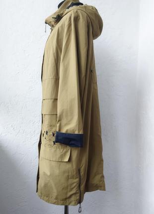 Женская длинная куртка, ветровка деми оливковая8 фото