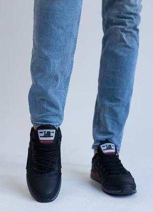 Стильні кросівки шкіряні чорні чоловічі (весна/осінь/демі/демісезонні) для чоловіків,зручні,комфортні,стильні10 фото