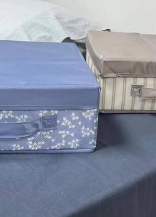 Органайзер для зберігання білизни на 16 секцій із кришкою. синій у малюнок