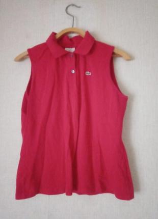 Женская рубашка-поло,тенниска lacoste p m(46)1 фото