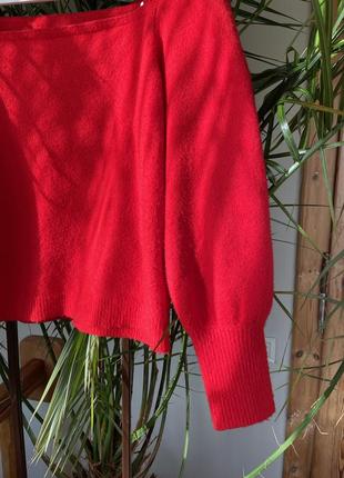 Красный зимний свитер ❤️3 фото