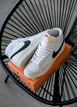 Кроссовки nike blazer mid 77 vintage white/black