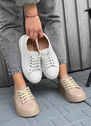 ❤️ кожаные кеды