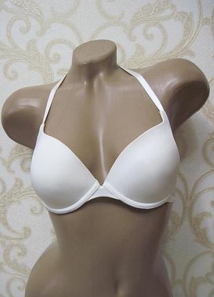 Белый гладкий бюстгальтер с открытой спиной h&m
