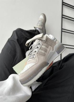 Кросівки adidas forum x bad bunny light grey 🐰