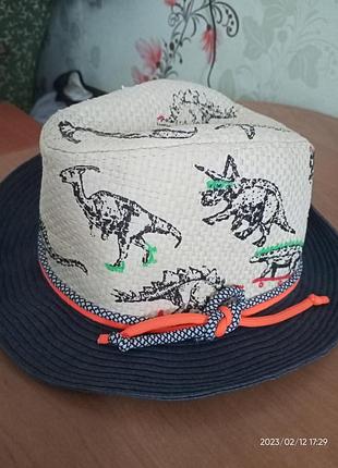 Соломенная шляпа для маленького дэнди.