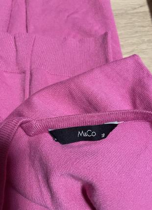 Розовая кофта m&co 3