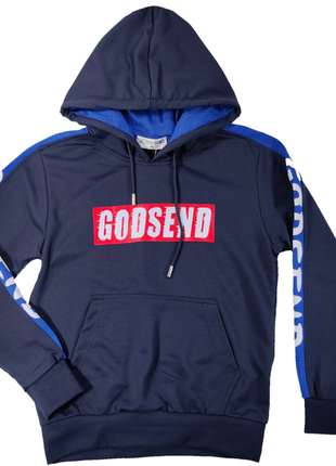 Худі трикотажне без утеплення для хлопчиків 134,140